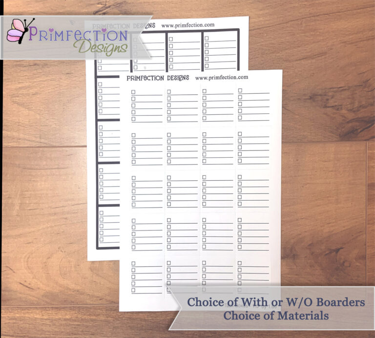 Checklist template with options